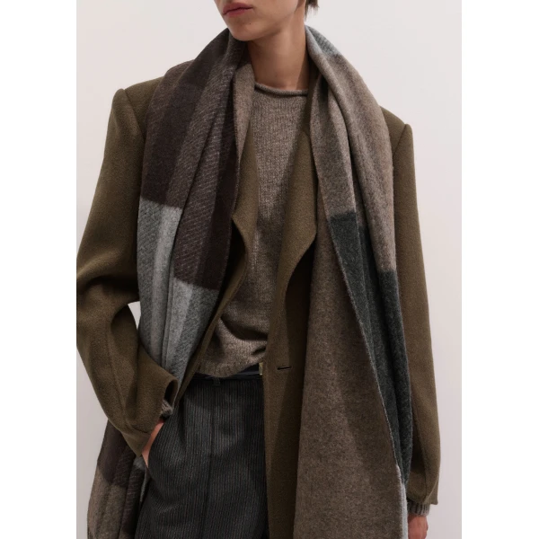 ME+EM Travel Scarf in Chocolate Multi