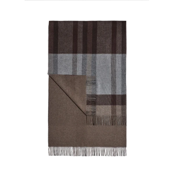 ME+EM Travel Scarf in Chocolate Multi