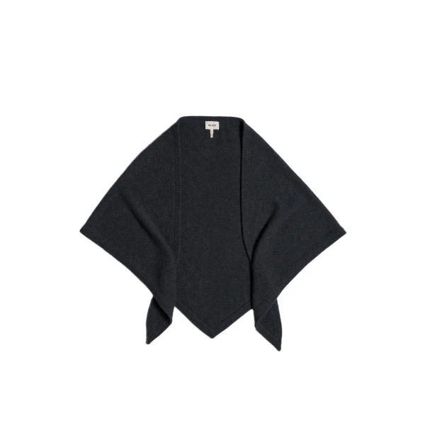 ME+EM Triangle Knit Scarf in Charcoal Mélange