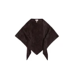 ME+EM Triangle Knit Scarf in Dark Chocolate Brown | Scarves | Coveti