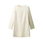 ME+EM Tux Mini Dress in Winter Cream