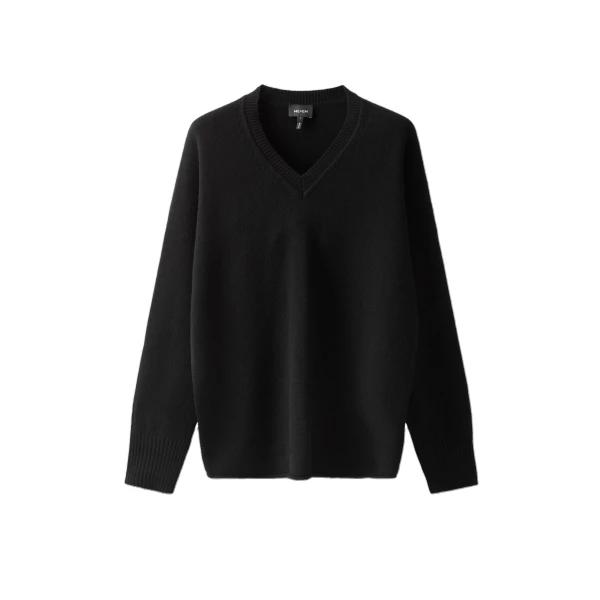 ME+EM Ultimate Boyfriend Jumper in Black | Sweaters | Coveti