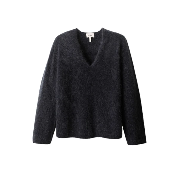 ME+EM Ultimate Boyfriend Jumper in Charcoal Mélange | Sweaters | Coveti
