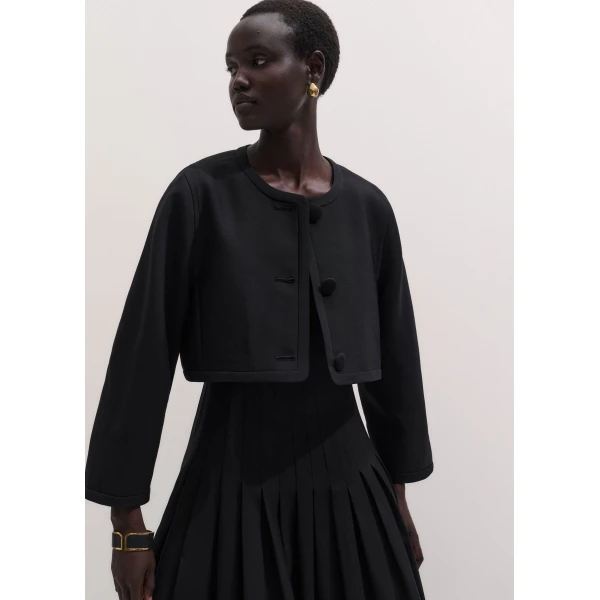 ME+EM Ultra Crop Jacket in Black