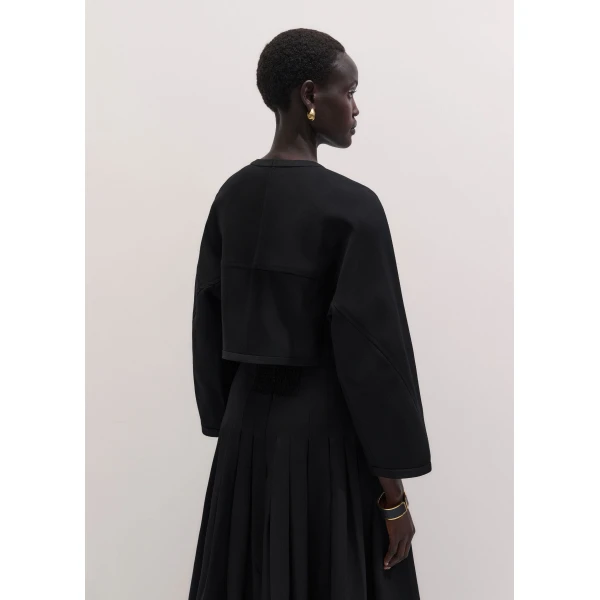 ME+EM Ultra Crop Jacket in Black