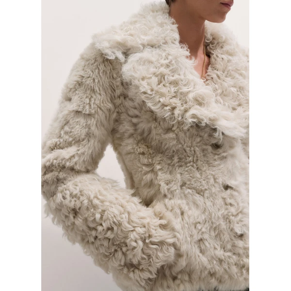 ME+EM Ultra Luxe Jacket in Cream, view 3 | Jackets | Coveti