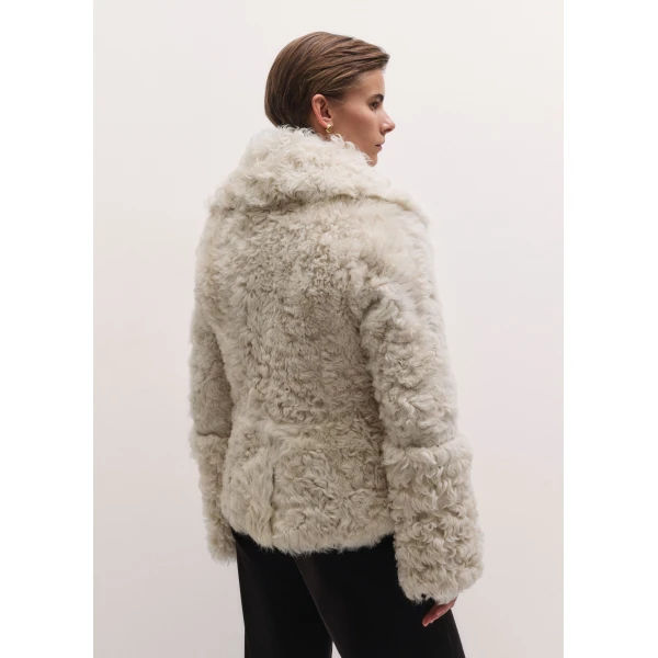 ME+EM Ultra Luxe Jacket in Cream, view 5 | Jackets | Coveti