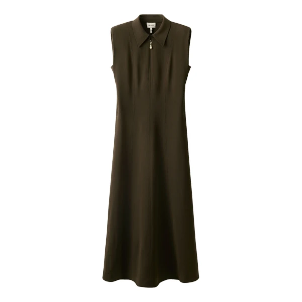 ME+EM Utility Maxi Dress in Rich Olive Green