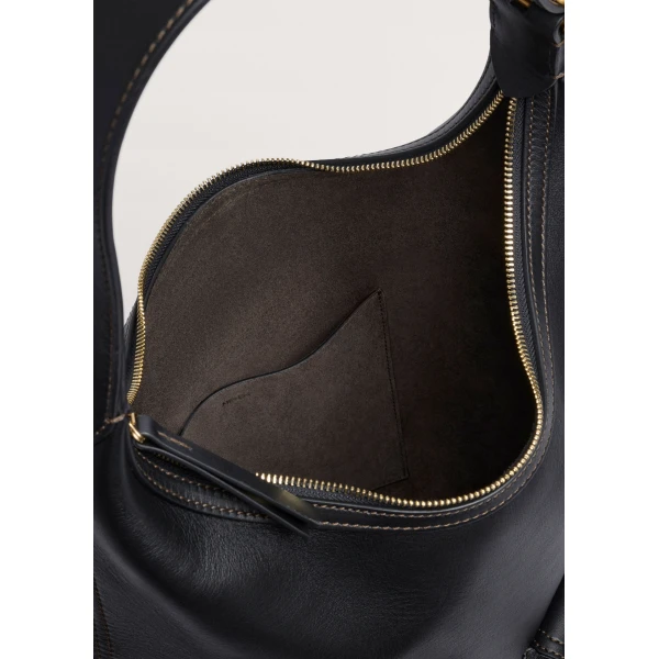 ME+EM Utility Shoulder Bag in Black Brown, view 3 | Shoulder & Crossbody Bags | Coveti