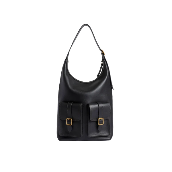 ME+EM Utility Shoulder Bag in Black Brown
