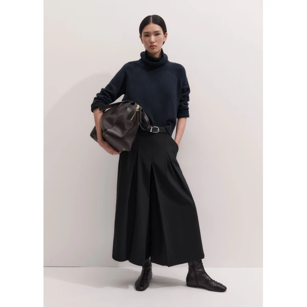 ME+EM Very Wide Culotte in Black