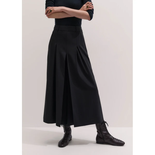ME+EM Very Wide Culotte in Black
