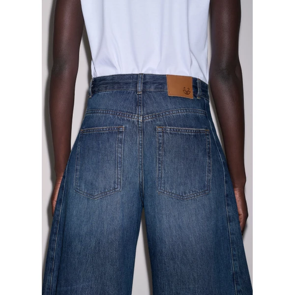 ME+EM Very Wide Taper Jean in Authentic Dark Wash