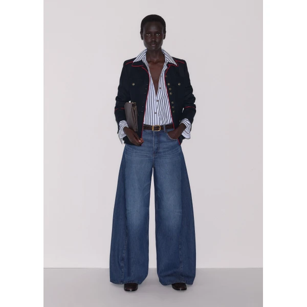 ME+EM Very Wide Taper Jean in Authentic Dark Wash