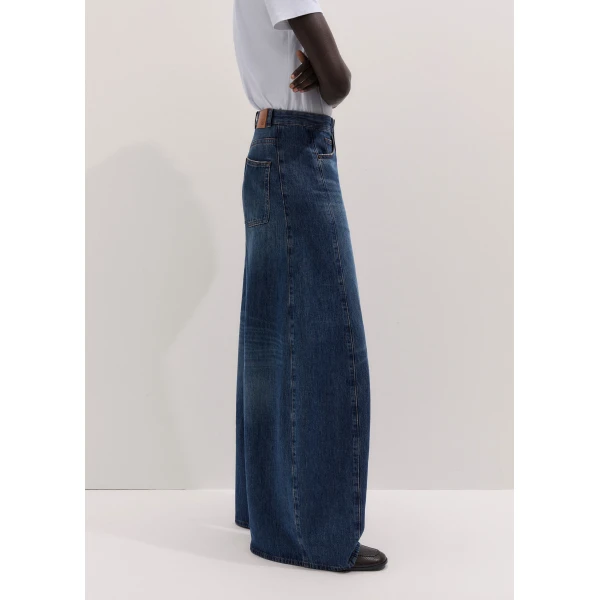 ME+EM Very Wide Taper Jean in Authentic Dark Wash