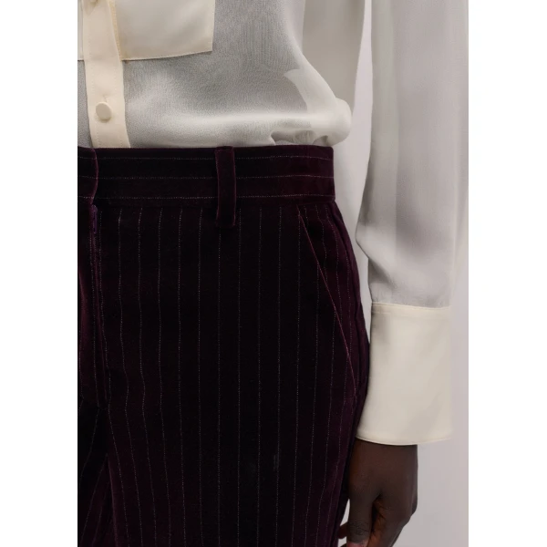 ME+EM Wide-Leg Trouser in Merlot