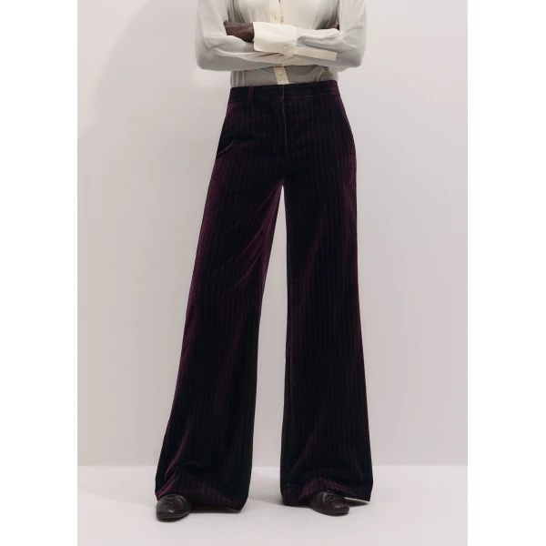 ME+EM Wide-Leg Trouser in Merlot