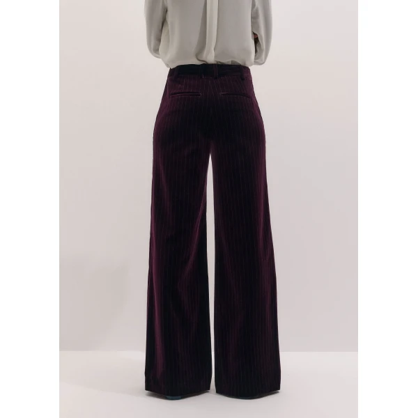 ME+EM Wide-Leg Trouser in Merlot