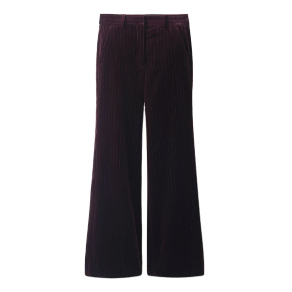 ME+EM Wide-Leg Trouser in Merlot