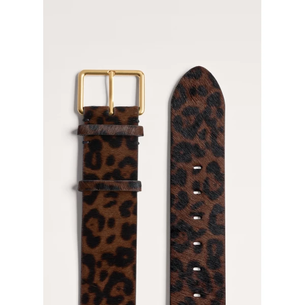 ME+EM Wide Waist Belt in Dark Brown Multi