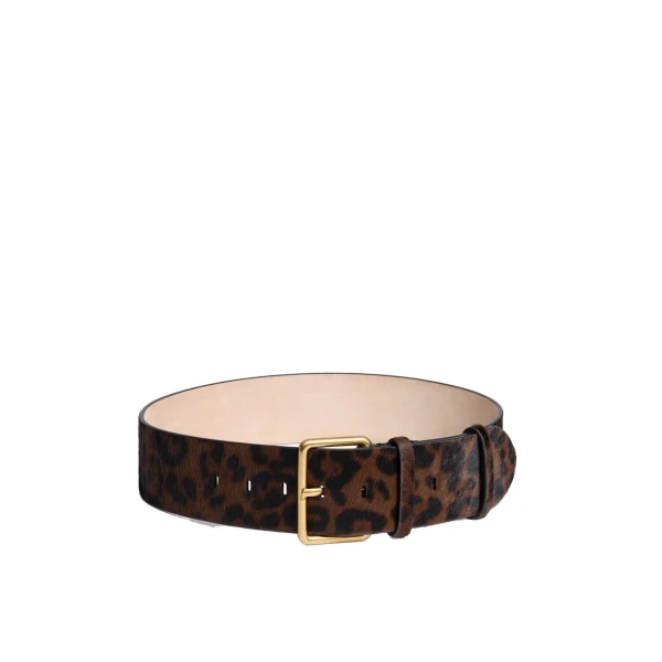 ME+EM Wide Waist Belt in Dark Brown Multi