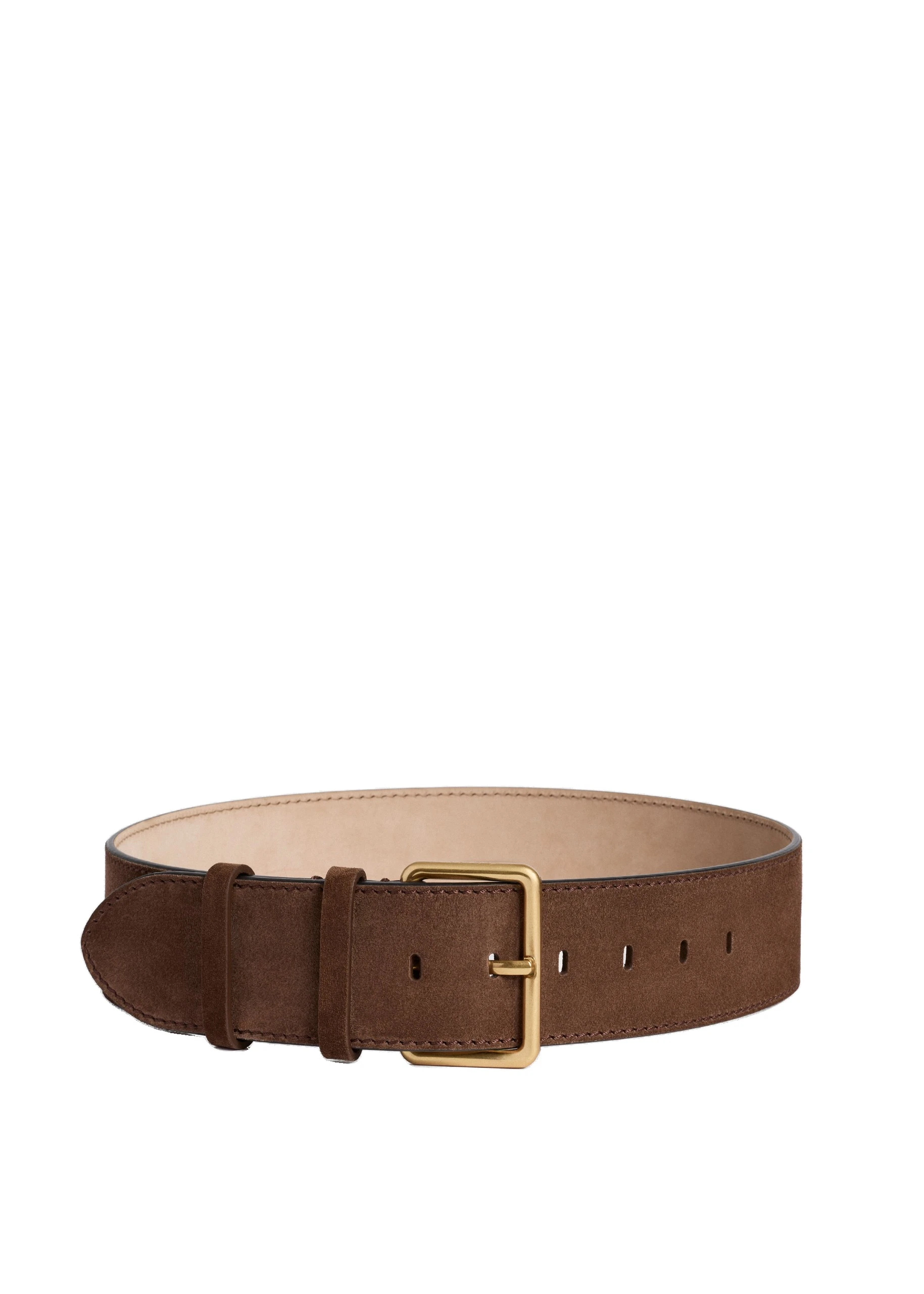 ME+EM Wide Waist Belt in Nut Brown | Accessories | Coveti ME+EM Wide Waist Belt in Nut Brown