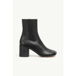 MM6 Maison Margiela Anatomic Ankle Boots in Black | Boots | Coveti