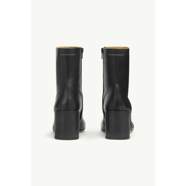 MM6 Maison Margiela Anatomic Ankle Boots in Black, view 4 | Boots | Coveti