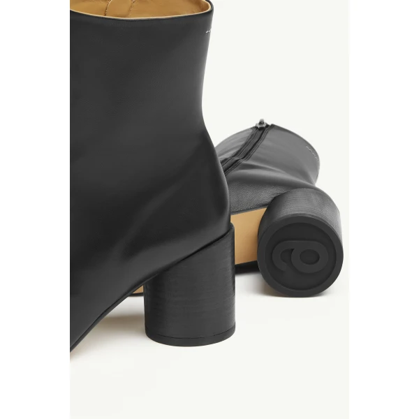 MM6 Maison Margiela Anatomic Ankle Boots in Black, view 5 | Boots | Coveti