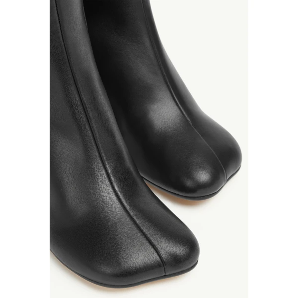 MM6 Maison Margiela Anatomic Ankle Boots in Black, view 6 | Boots | Coveti