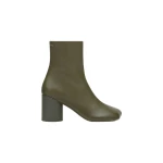 MM6 Maison Margiela Anatomic Ankle Boots in Olive | Boots | Coveti