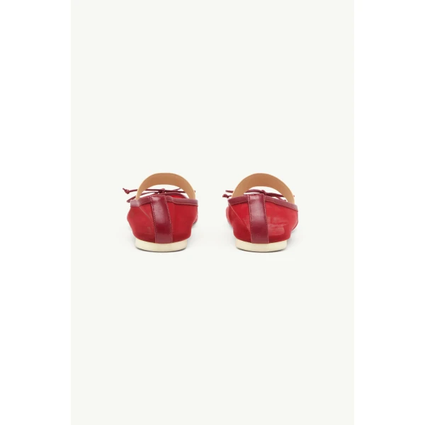 MM6 Maison Margiela Anatomic Numeric Ballerinas in Bordeaux, view 4 | Flats | Coveti