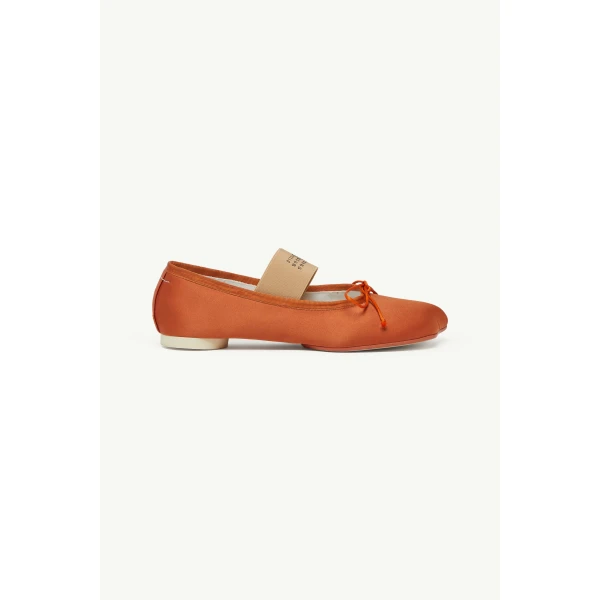 MM6 Maison Margiela Anatomic Numeric Ballerinas in Mou, view 2 | Flats | Coveti
