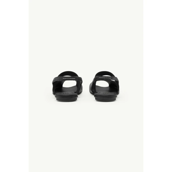 MM6 Maison Margiela Anatomic Numeric Low Slingbacks in Black, view 4 | Sandals | Coveti