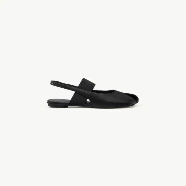 Anatomic Numeric Low Slingbacks in Black
