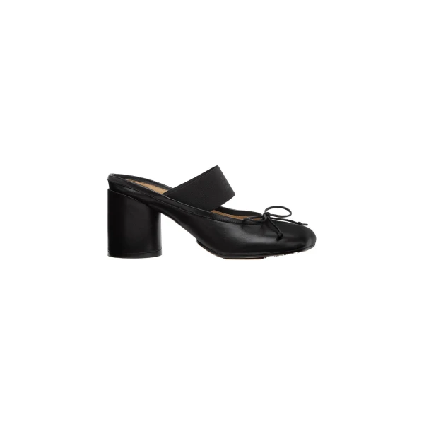 MM6 Maison Margiela Anatomic Numeric Sandals in Black | Sandals | Coveti