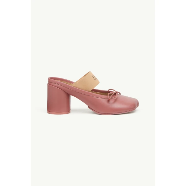 MM6 Maison Margiela Anatomic Numeric Sandals in Pink, view 2 | Sandals | Coveti