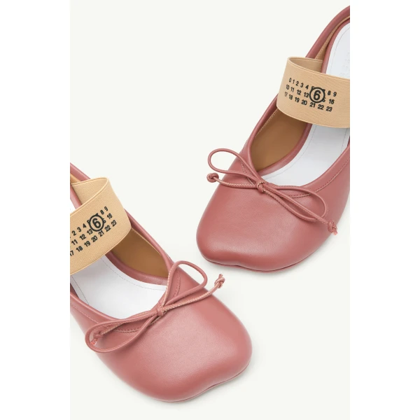 MM6 Maison Margiela Anatomic Numeric Sandals in Pink, view 5 | Sandals | Coveti