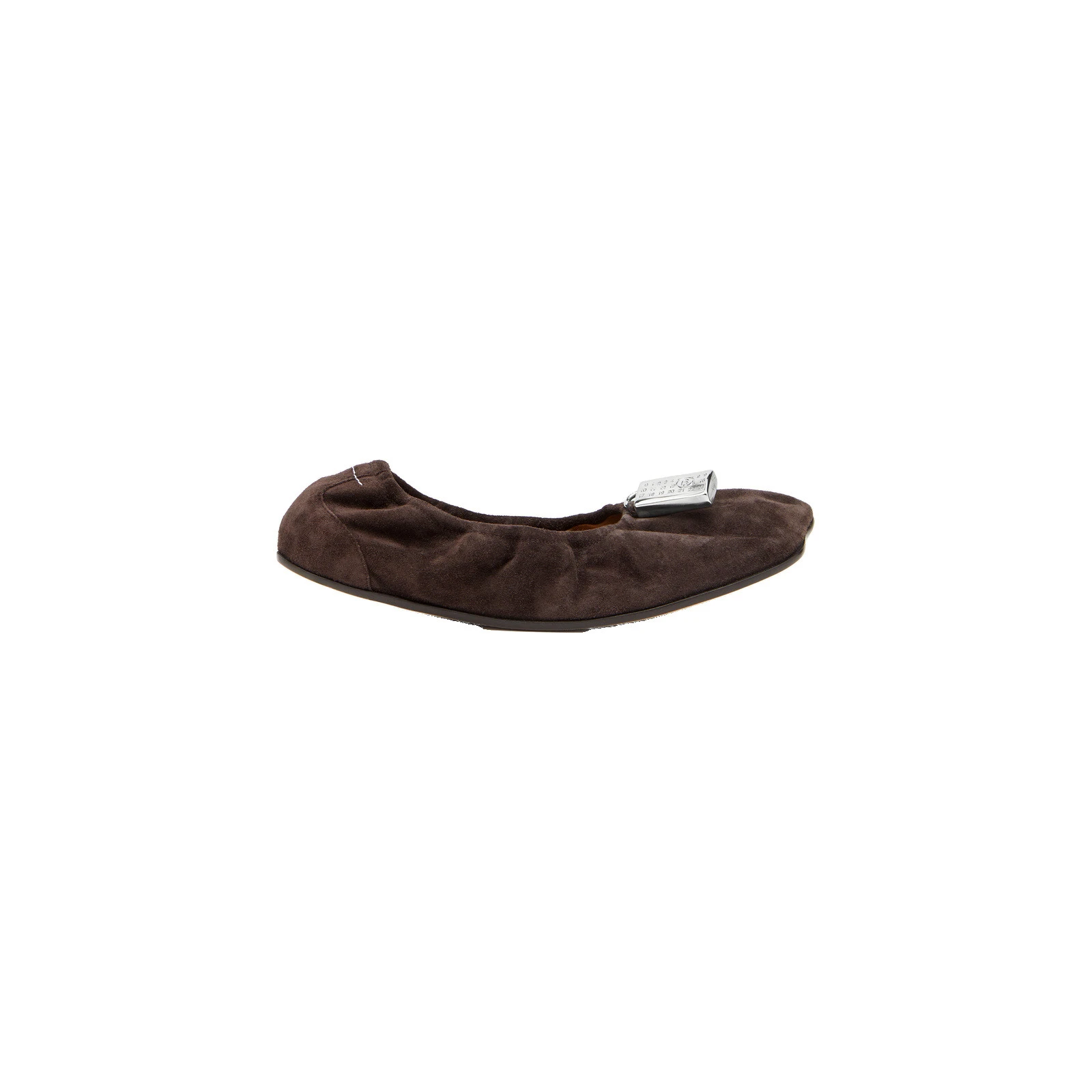 MM6 Maison Margiela Anatomic Travel Ballerinas in Suede in Mud MM6 Maison Margiela Anatomic Travel Ballerinas in Suede in Mud | Flats | Coveti
