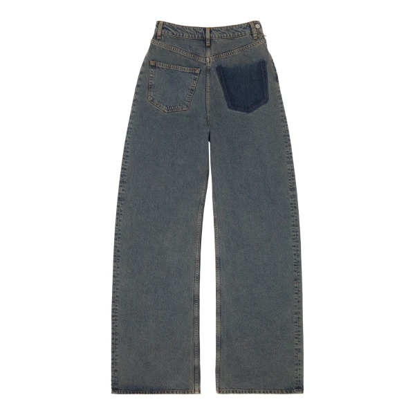 MM6 Maison Margiela Back-To-Back Jeans in Light Grey | Denim | Coveti