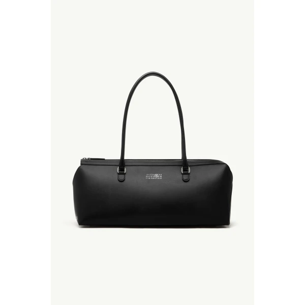MM6 Maison Margiela Bauletto Shoulder Bag Large in Black, view 2 | Shoulder & Crossbody Bags | Coveti