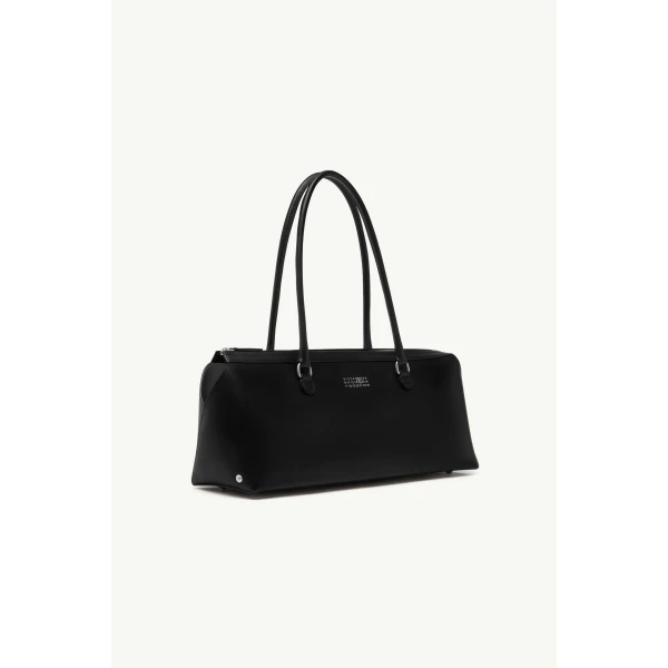 MM6 Maison Margiela Bauletto Shoulder Bag Large in Black, view 3 | Shoulder & Crossbody Bags | Coveti