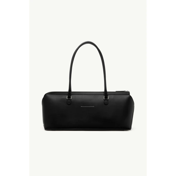 MM6 Maison Margiela Bauletto Shoulder Bag Large in Black, view 4 | Shoulder & Crossbody Bags | Coveti