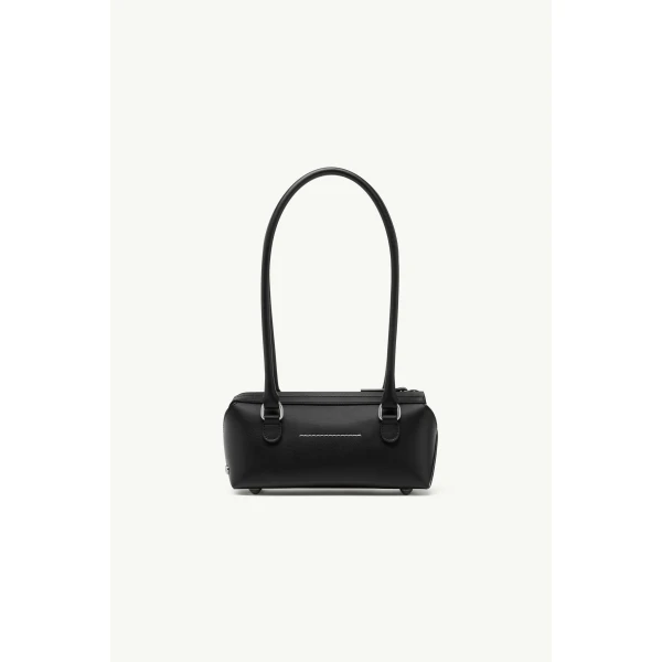 MM6 Maison Margiela Bauletto Shoulder Bag Mini in Black, view 4 | Mini Bags | Coveti