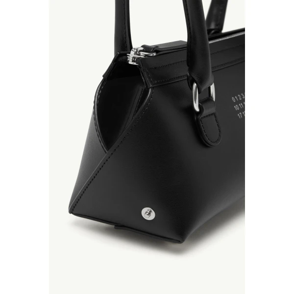 MM6 Maison Margiela Bauletto Shoulder Bag Mini in Black, view 6 | Mini Bags | Coveti