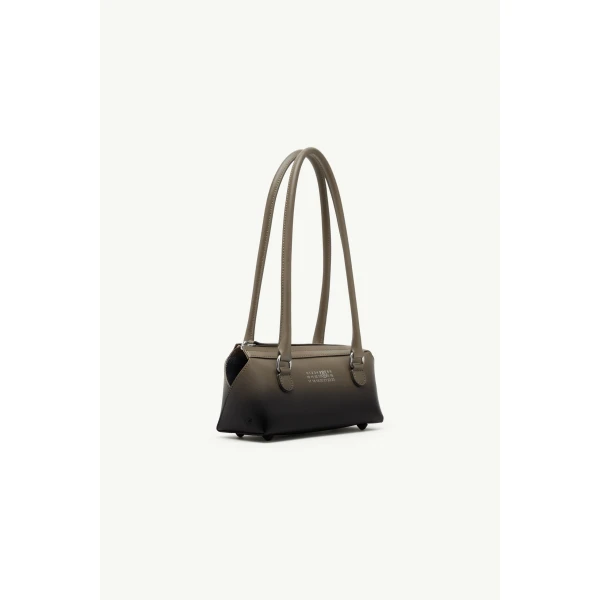MM6 Maison Margiela Bauletto Shoulder Bag Mini in Dark Olive, view 3 | Mini Bags | Coveti