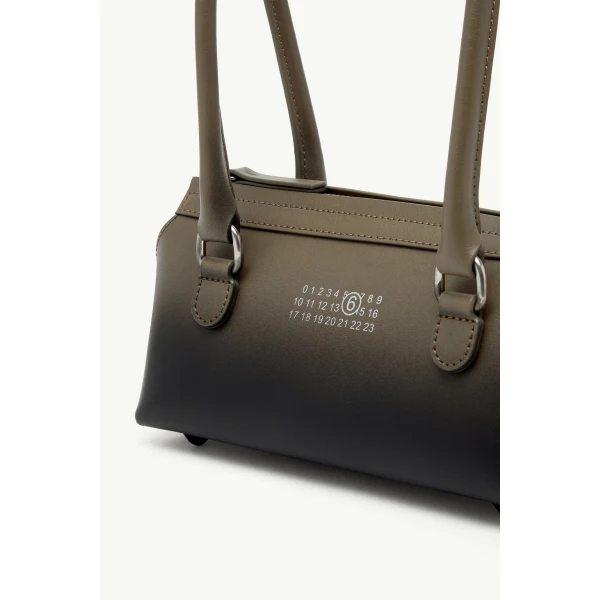 MM6 Maison Margiela Bauletto Shoulder Bag Mini in Dark Olive, view 5 | Mini Bags | Coveti