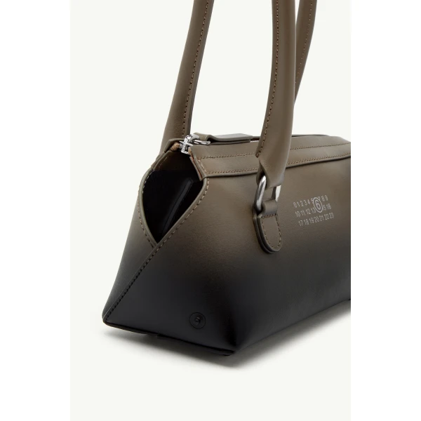 MM6 Maison Margiela Bauletto Shoulder Bag Mini in Dark Olive, view 6 | Mini Bags | Coveti