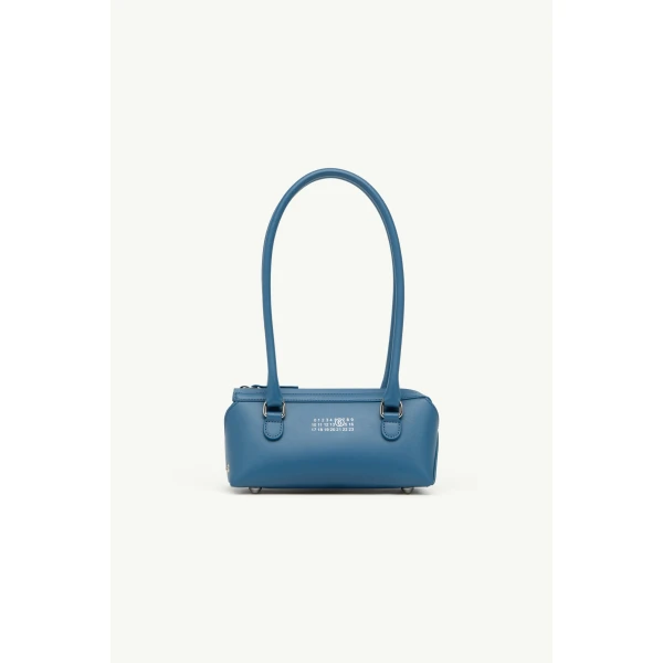 MM6 Maison Margiela Bauletto Shoulder Bag Mini in Petrol, view 2 | Mini Bags | Coveti