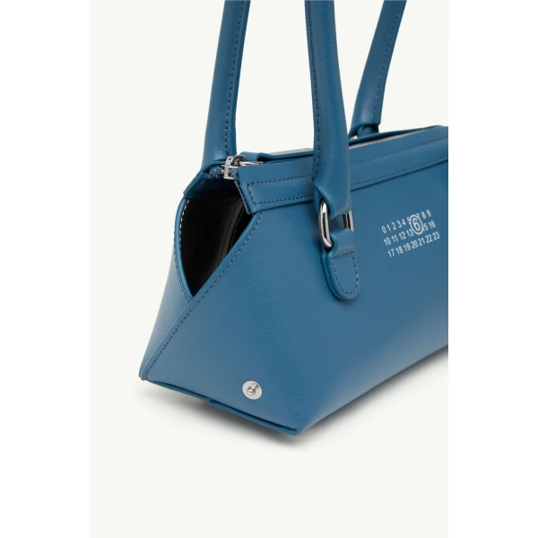 MM6 Maison Margiela Bauletto Shoulder Bag Mini in Petrol, view 6 | Mini Bags | Coveti